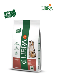 comida para perros pienso LIBRA Adult con buey 3 kg