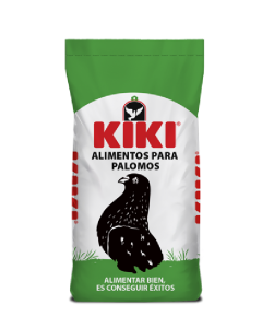 Alimento KIKI para palomos deportivos fórmula E sin maiz 25kg
