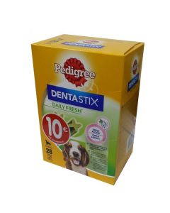 Limpiador Dental Pedigree Dentastix Fresh 10-25 kg caja 28 sticks