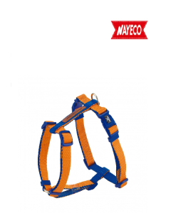 Arnes para perro NAYECO X-TRM Doble Premium 25-40cmx1 naranja y azul