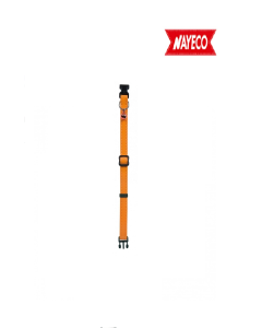 Pack Collar Gato Mac Leather 20-33cmx10mm NAYECO naranja