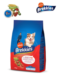 pienso Brekkies comida para perro Buey verduras y cereales 4 kg